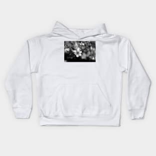 Blackberry flower black and white Kids Hoodie